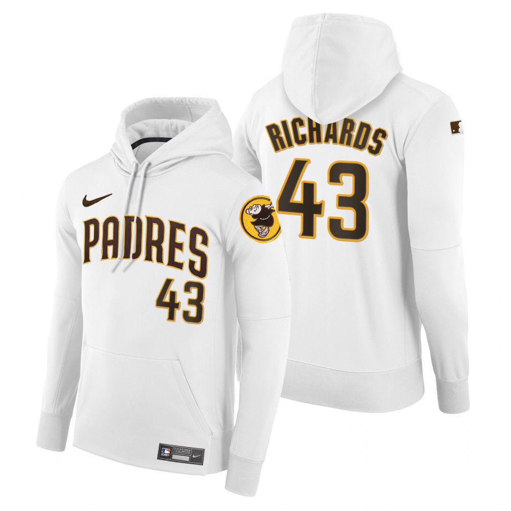 Men Pittsburgh Pirates #43 Richards white home hoodie 2021 MLB Nike Jerseys